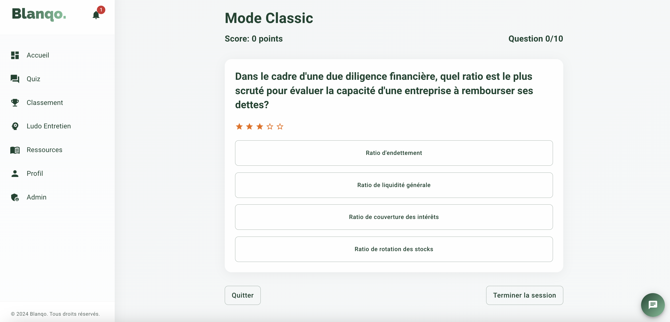 Blanqo Interface